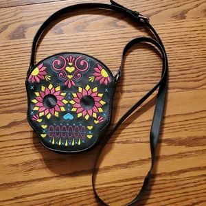 Small Loungefly sugar skull purse